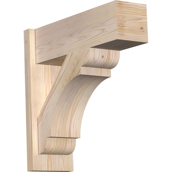 Ekena Millwork Olympic Block Smooth Outlooker, Douglas Fir, 7 1/2"W x 22"D x 22"H OUT08X22X22OLY05SDF - main